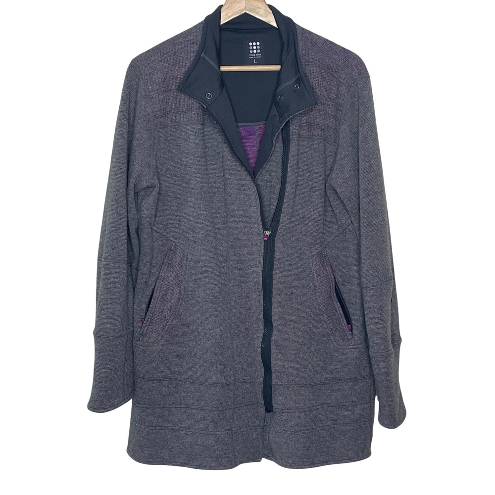 Title Nine  Womens       Wool Blend   Performance  Full Zip Jacket ‎ Size L